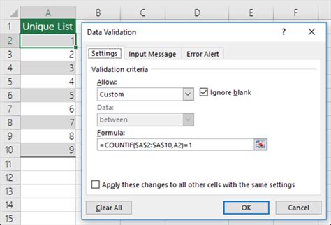 How To Create A Data Validation Rule In Excel