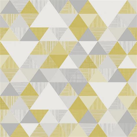 Lisette Yellow Grey Wallpaper By Grandeco Life Iw 3001 Grey