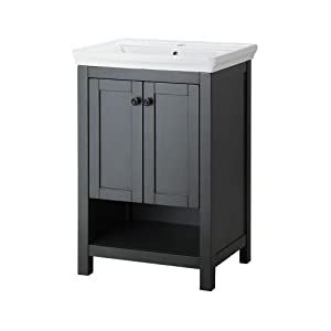 Together with the bathroom vanity, it is possible to purchase also two wall cabinets from the same collection, and zelda mirror with integrated led lamp. Foremost HAGOS2417 Hanley 22-Inch Vanity with Vitreous ...