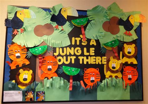 Jungle Bulletin Board Animal Print Classroom Jungle Theme Classroom