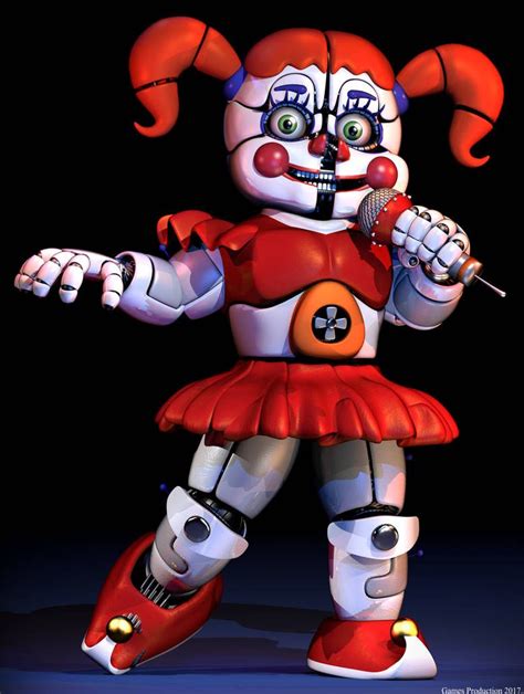 Circus Baby Raw Render By Gamesproduction Fnaf Baby Circus Baby Fnaf Wallpapers