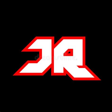 Jr Logo Design Initial Jr Letter Design With Sci Fi Style Jr Logo For