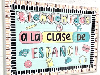 Spanish Printable Bulletin Board Bienvenidos A La Clase De Espa Ol Free