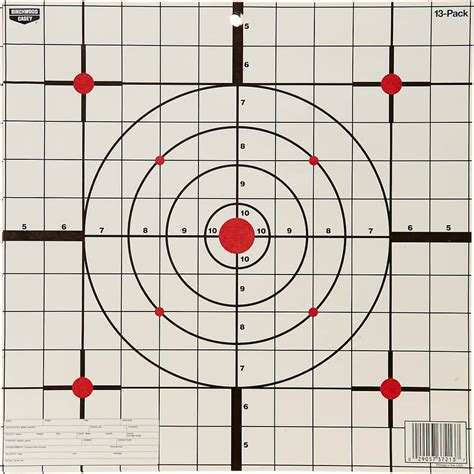 Birchwood Casey Eze Scorer Sight In Paper Shooting Target 12 In 13 Pk