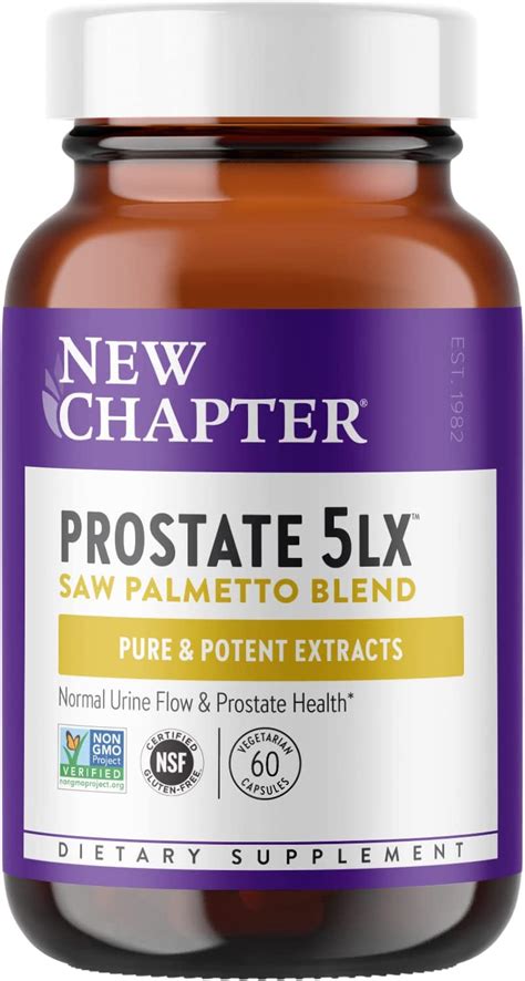 New Chapter Prostate Supplement Prostate LX With Saw Palmetto Selenium For Prostate Health