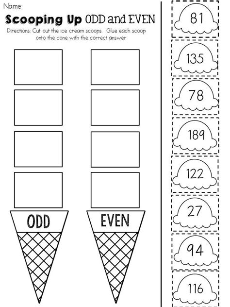 2nd Grade Even And Odd Numbers No Prep Practice Worksheets By Odd And
