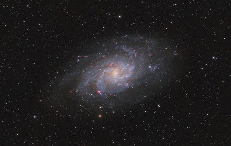M33 The Triangulum Galaxy In Hargb Dslr And Digital