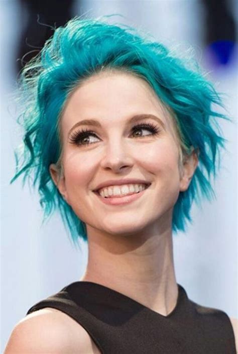 Hayley Williams Short Blue Hair Latest Hair Color Trendy Hair Color