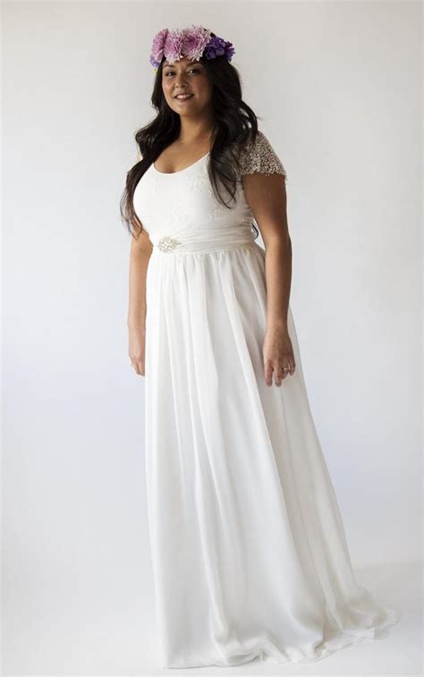Simple Wedding Dress Plus Size Pluslookeu Collection