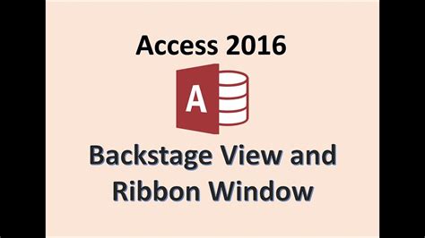 Access 2016 Getting Started How To Use A Blank Database Opening