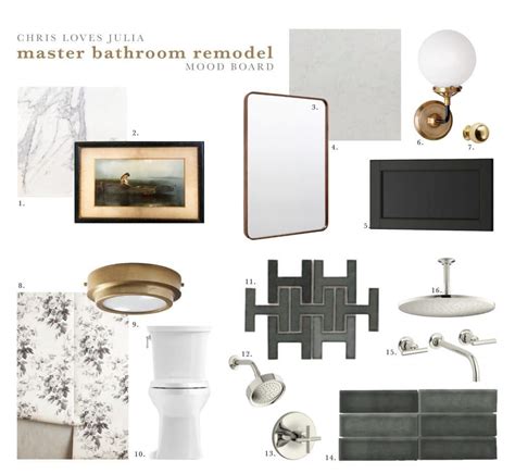 My question is about toe kicks. The Master Bathroom Mood Board! - Chris Loves Julia