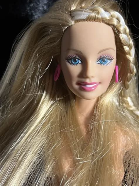 Blonde Mattel Barbie Doll Beach Feet Bendable Knees Nude For Ooak A 9 28 00 Picclick