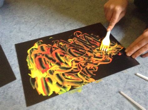 Flame Creative Childrens Ministry Pentecost Flames Painting With Forks