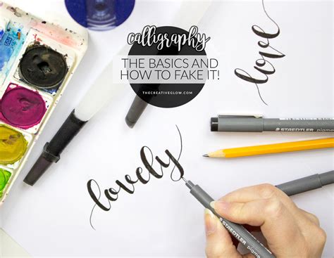 Diy Calligraphy Basics The 1 Rule And Faux Calligraphy The Creative