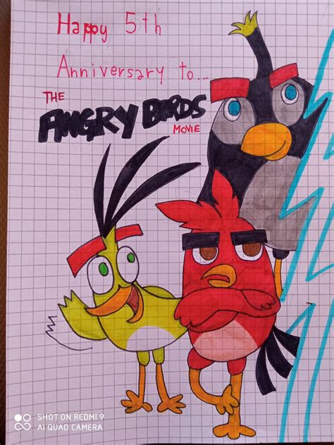 Happy 5th Anniversary To The Angry Birds Movie By Andreajaywonder2005