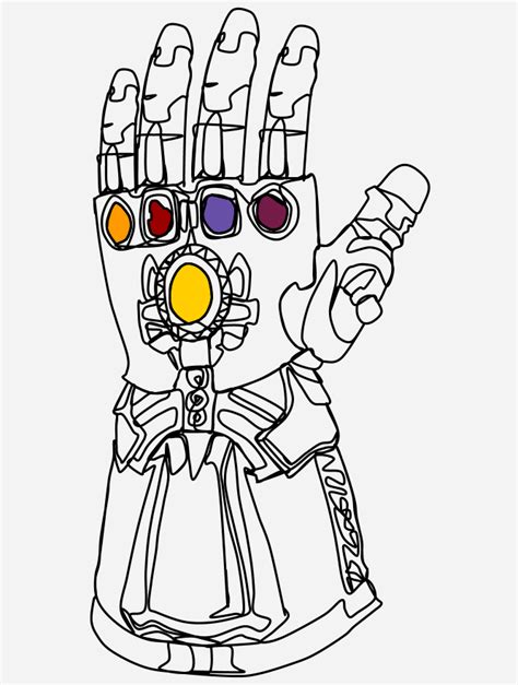 Aggregate More Than 85 Thanos Gauntlet Sketch Ineteachers