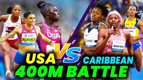 Us Women Quest To Take Over The 400m From The Caribbean Women Youtube