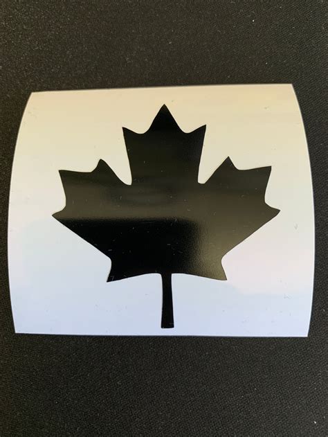 Canadian Maple Leaf Vinyl Die Cut Decalbumper Sticker For Etsy