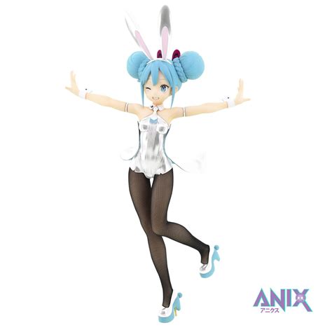 Vocaloid Bicute Bunnies Pvc Statue Hatsune Miku White Ver 31 Cm Anix