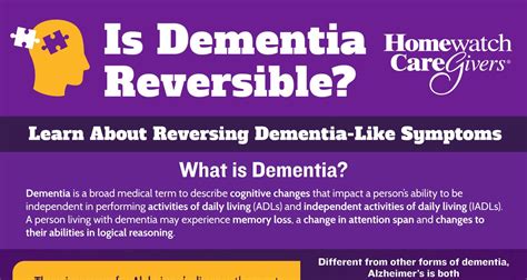 Is Dementia Reversible Homewatch Caregivers