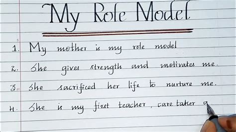 10 Lines Essay On My Role Modelmy Mother My Role Modelessay In