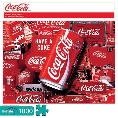 Coca Cola Sign Of Good Taste Puzzle 1000 Pieces