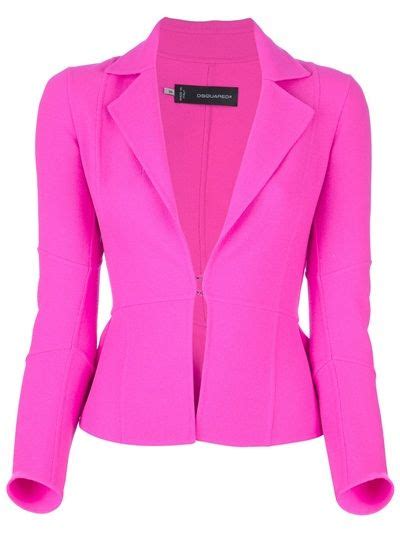 Dsquared2 Hot Pink Blazer Ideias Fashion Blazers Rosa Blazer Feminino