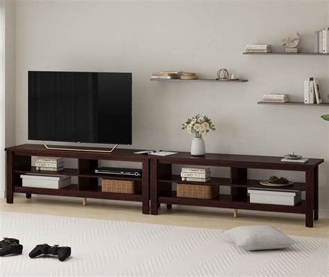 Buy TV Stand for 100 inch TV Entertainment Center Wood TV Console Table