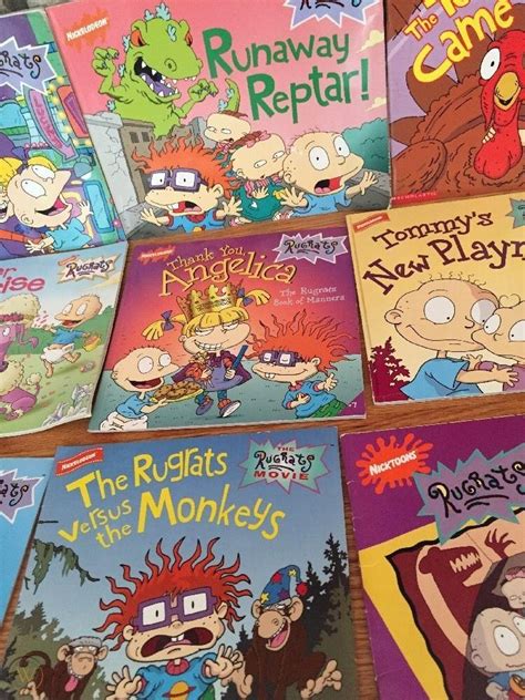 Nickelodeon Rugrats Book Lot Of 17 Tommy Pickles Chuckie Angelica Phil