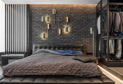 Modern Industrial Bedroom Design By 33by Architecture Kiev Ukraine