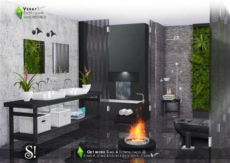 Verat Luxury Bathroom At Simcredible Designs 4 Sims 4 Updates