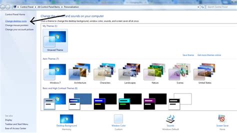 Changing The Icons In Windows 7