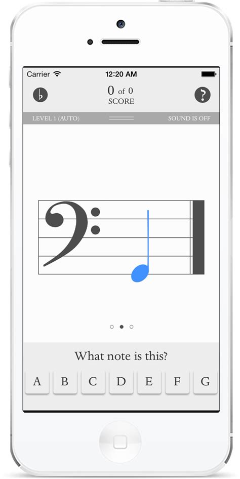 Music notes are identified having been perceived. Blue Note iPhone app - Learn to read music notes flash cards