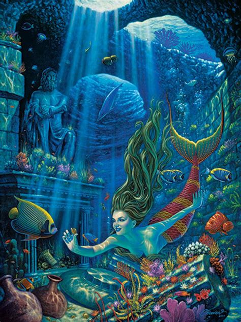 Poseidons Treasures Poster Print Wil Cormier Fine Art Gallery
