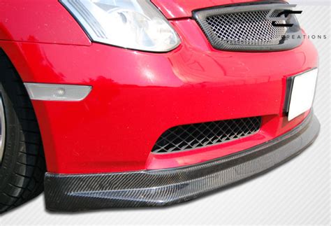 Carbon Fiber Front Lip Add On Body Kit For Infiniti G Coupe Dr