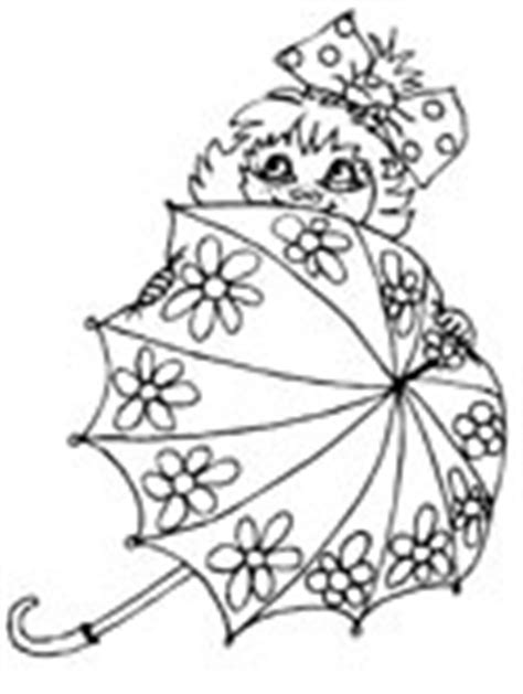 spring umbrella coloring pages