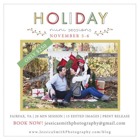 Announcing 2016 Holiday Mini Sessions Wedding Photography Wedding