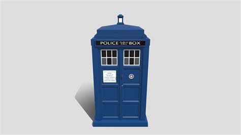 12th Doctors Tardis Exterior Download Free 3d Model By Ewanlejkowski
