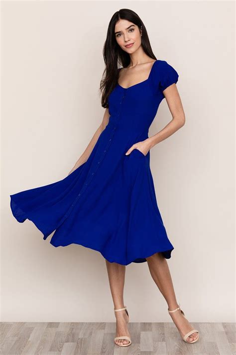 Mercer Street Dress Royal Blue Dress Outfit Royal Blue Dress Casual Blue Dress Outfits