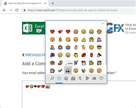 How To Use Emoji In Chrome Web Browser