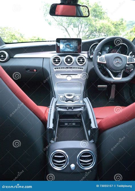 Mercedes Benz C Class Coupe 2016 Interior Editorial Photography Image