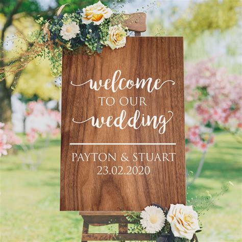 Wood Entrance Sign Wood Welcome Sign Rustic Wedding Decor Welcome Sign