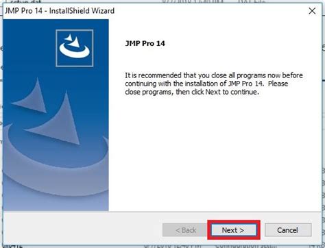 Before you click install, it shows you credentials/settings. JMP: Installation and Activation Instructions (Windows ...