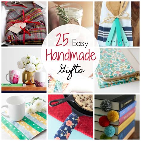 After all, it's often the little things that matter in life. 25 Quick and Easy Homemade Gift Ideas - Crazy Little Projects
