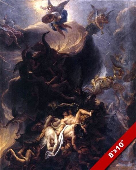Michael Archangel War In Heaven Rebel Angels Painting