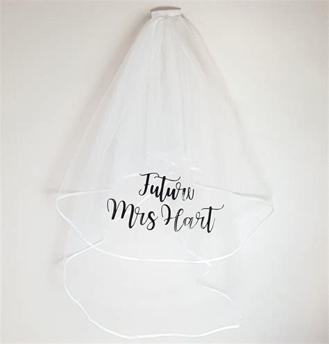 Personalised Hen Party Veil Future Mrs Hen Party Accessory Etsy