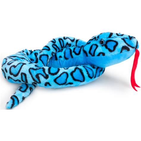 Giant Plush Snake 180cm Childrens Soft Toys Blue Toyland