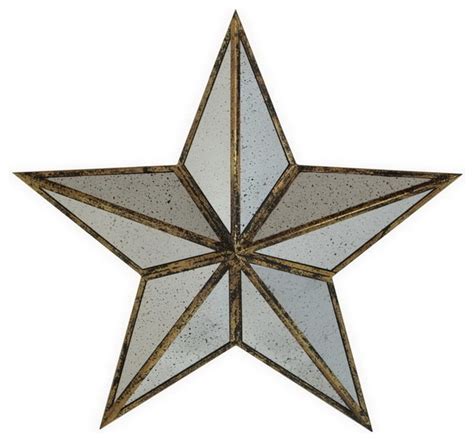 Shop Houzz Large Silver Metal Mirror Star Wall Art Home Accent Decor