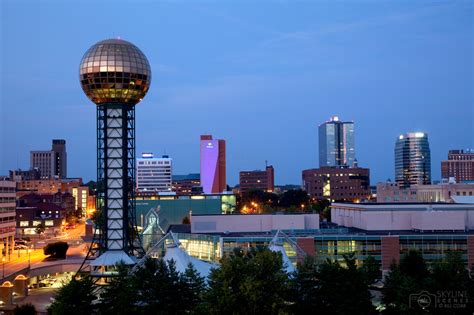 Knoxville Tennessee Downtown Skyline