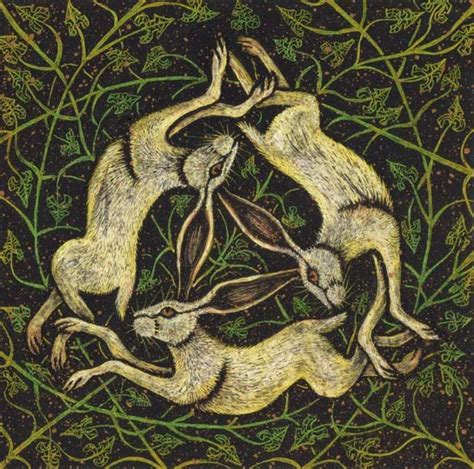 A Brief Explanation Of The Three Hares Symbol Bunny Art Celtic Art